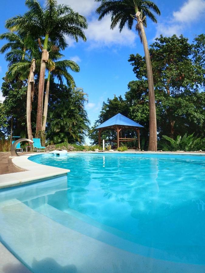 Gite Kaz A Topaze, Piscine, Jardin Tropical Sainte-Rose Bagian luar foto